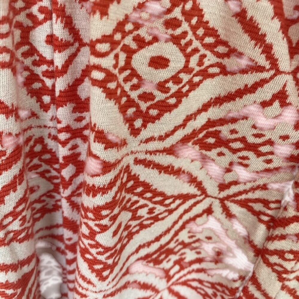 Lucky Brand Burnt Orange and Off-White Blouse - XL - Picture 5 of 5